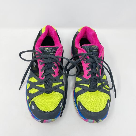 FILA Womens 7 Shadow Sprinter Running Shoes Sneakers Training Athletic Pink Gray - Picture 5 of 11